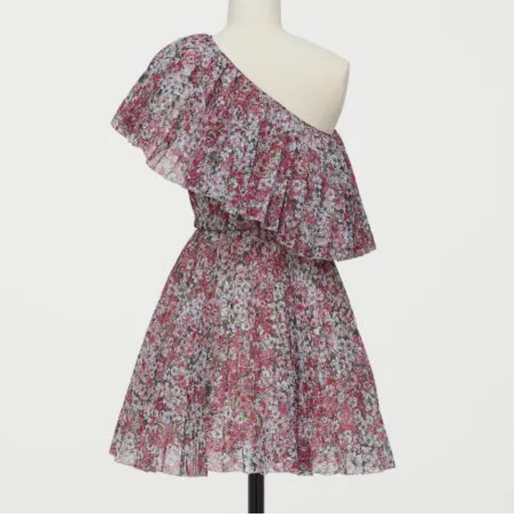 Giambattista Valli x H&M One Shoulder floral multicolor Dress women’s Size 2 NWT
